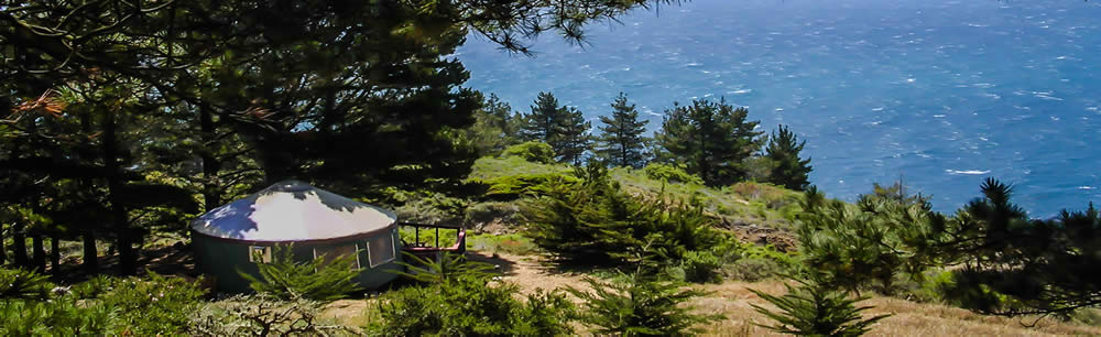 Luxury yurt with scenic view